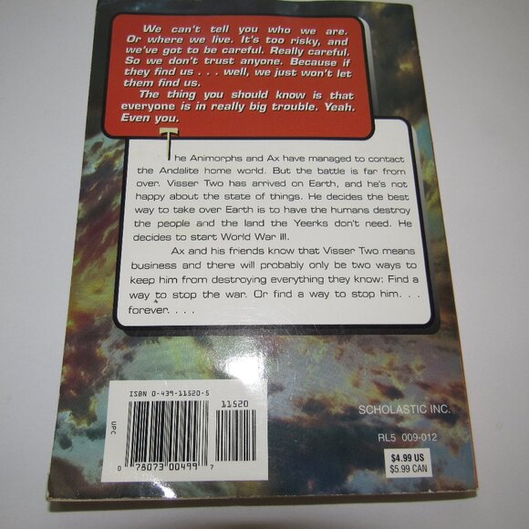 Animorphs #46 – The Deception – K.A. Applegate – Vintage Scholastic Paperback - Picture 3 of 3